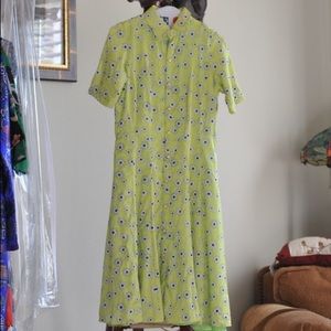 Neon yellow daisies dress